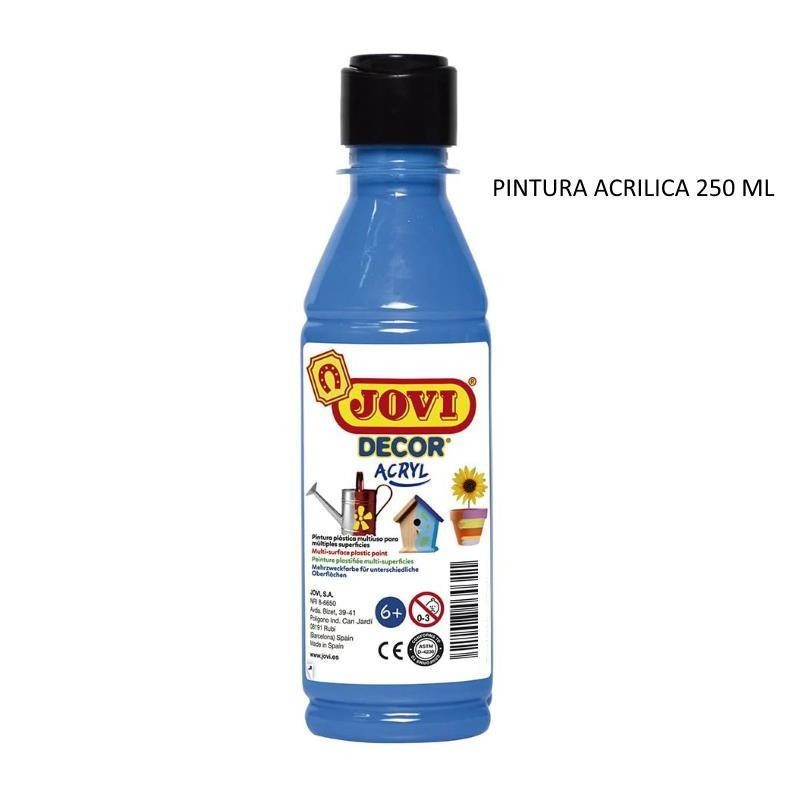 PINTURA ACRILICA JOVI BOTE 250ML AZUL CYAN