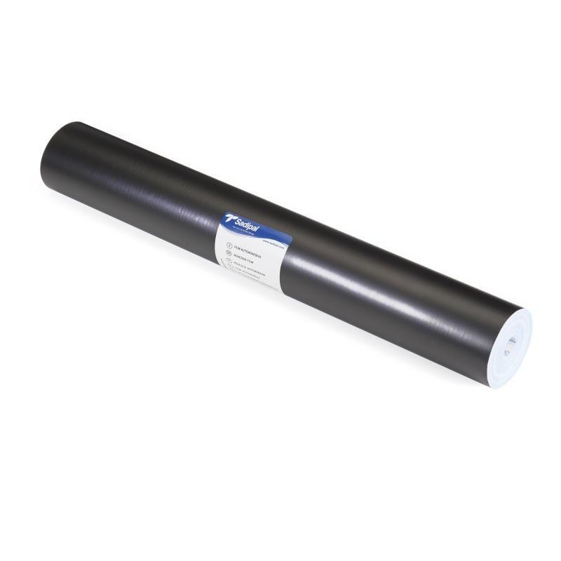 PAPEL ADHESIVO ROLLO 0.50*20M NEGRO BRILLANTE