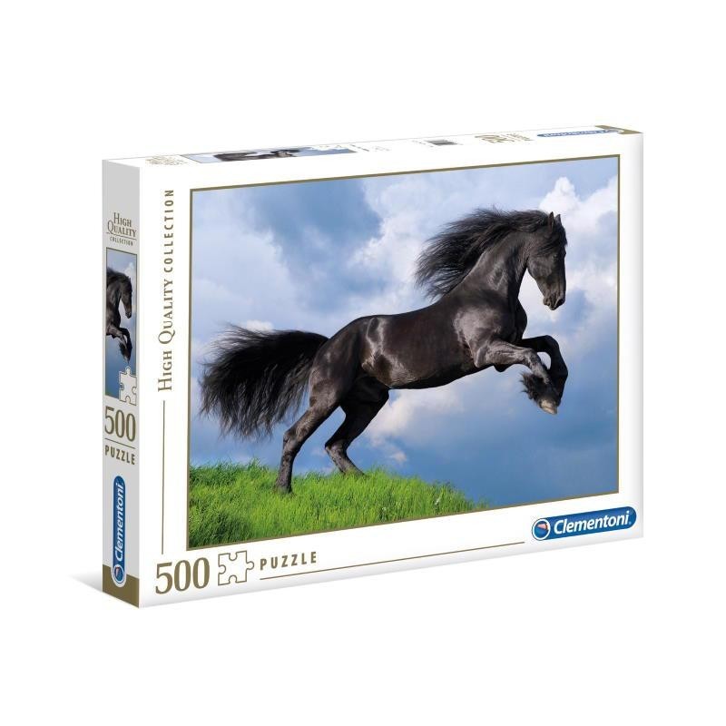 PUZZLE CLEMENTONI   500 PZ BLACK HORSE