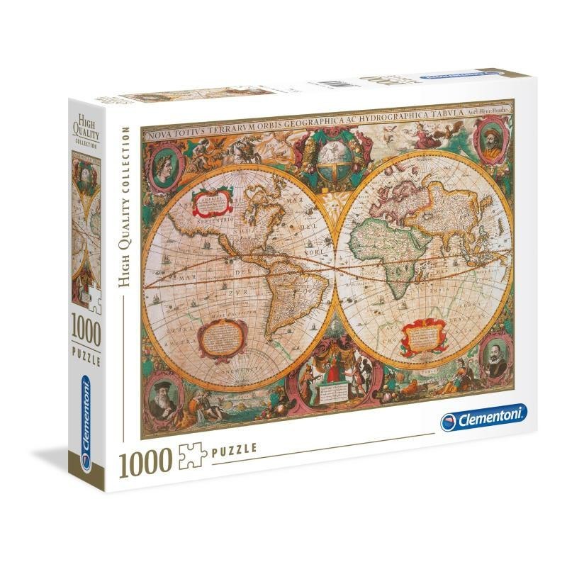 PUZZLE CLEMENTONI  1000 PZ MAPA ANTIGUO