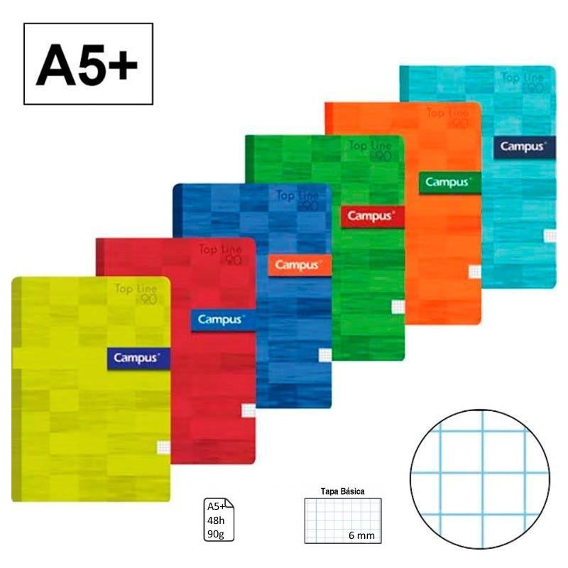 LIBRETA GRAPA 6MM A5 48 HOJAS CAMPUS