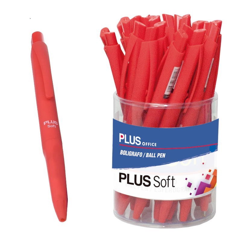 BOLIGRAFO PLUS SOFT  ROJO