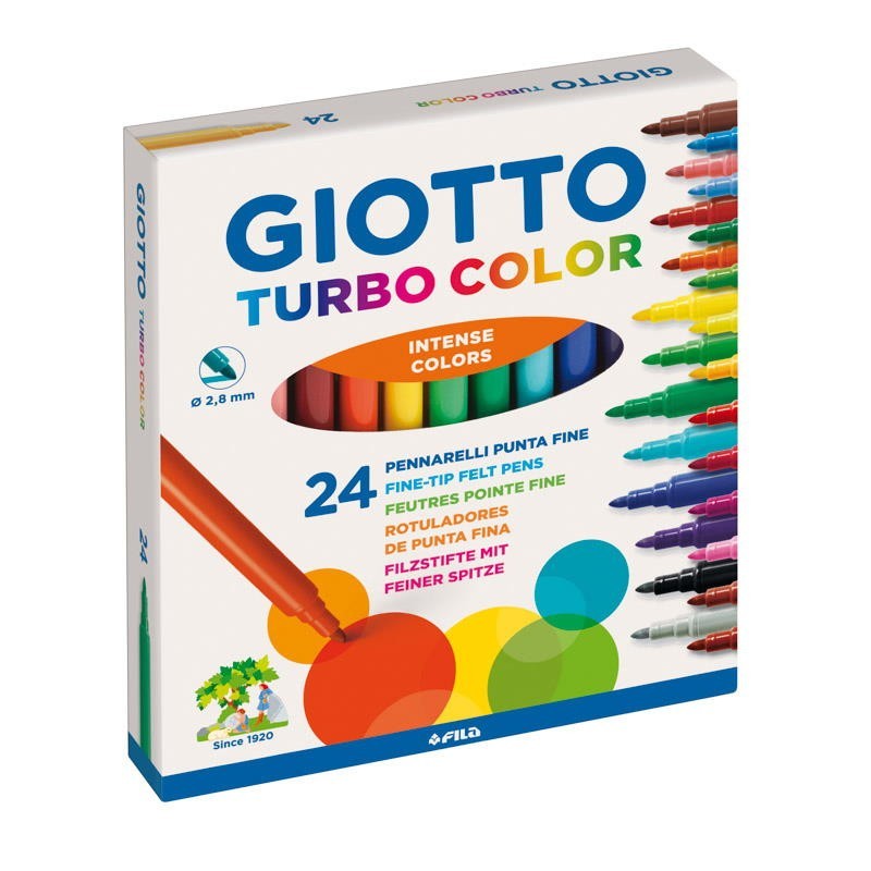 ROTULADOR GIOTTO 24 COLORES TURBO COLOR