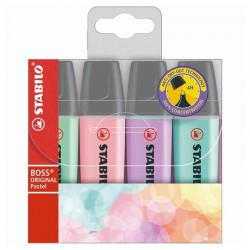 FLUORESCENTE STABILO  PASTEL 4 COLORES 70/4-2