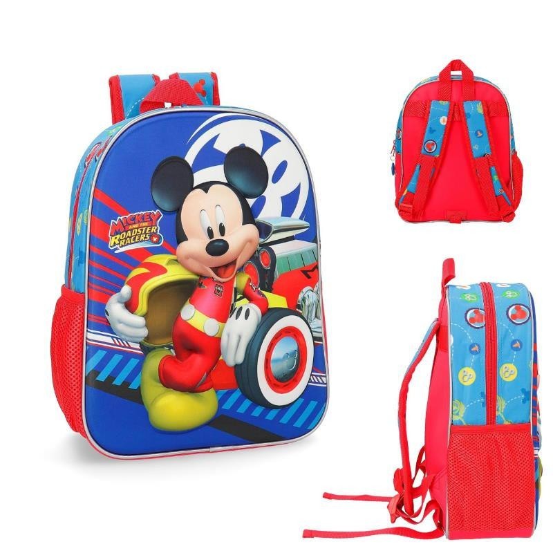 MOCHILA 33CM 3D WORLD MICKEY