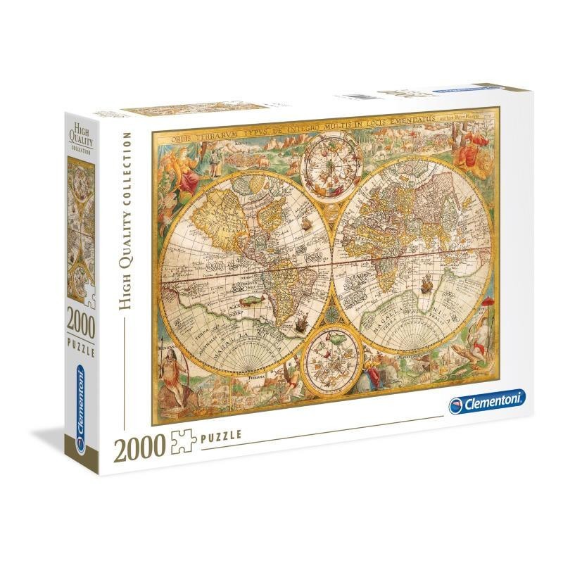 PUZZLE CLEMENTONI  2000 PZ MAPA ANTIGUO