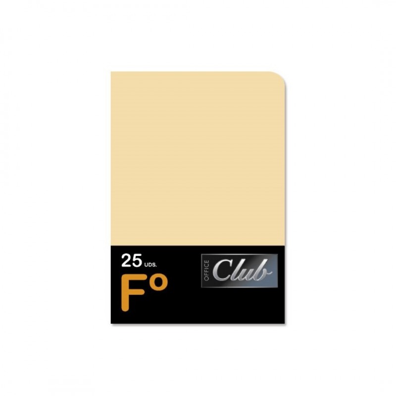 SUBCARPETA FOLIO CREMA PAQUETE 25