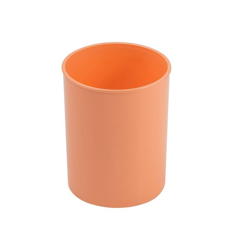 CUBILETE LAPICERO PLASTICO NARANJA PASTEL 206-31