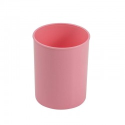 CUBILETE LAPICERO PLASTICO ROSA PASTEL 206-32