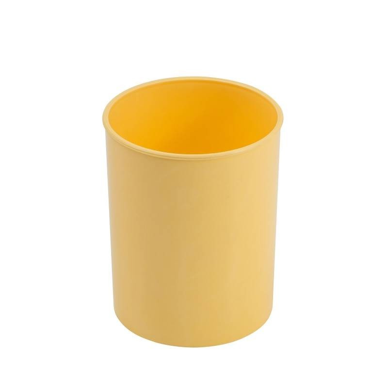 CUBILETE LAPICERO PLASTICO AMARILLO PASTEL 206-35