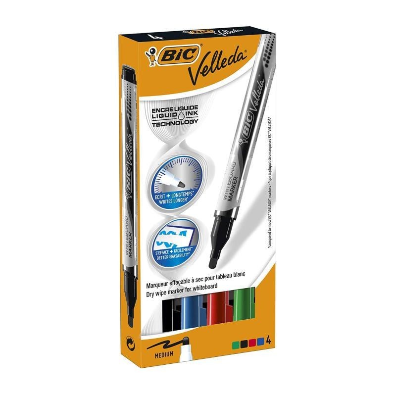 ROTULADOR PIZARRA VELLEDA TINTA LIQUIDA 4C CLASICO