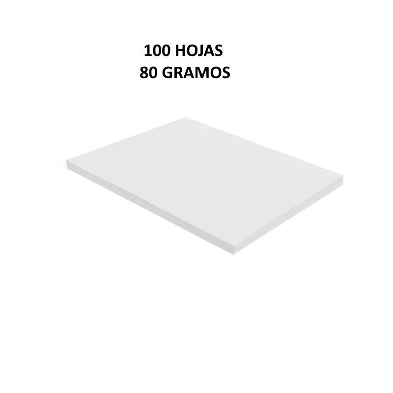 PAPEL A4 BLANCO PAQUETE 100 HOJAS