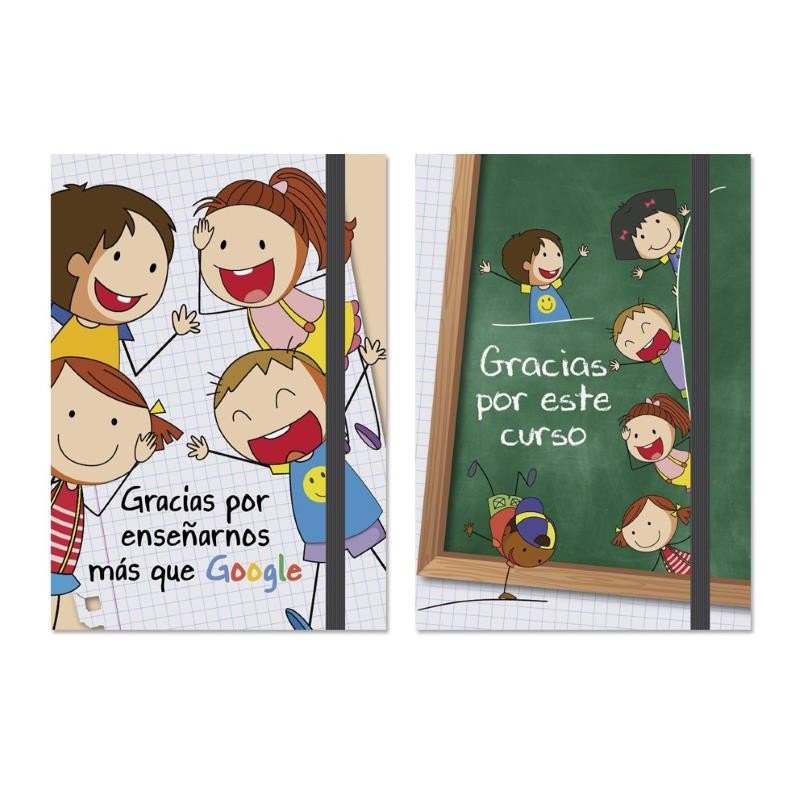 LIBRETA CON CIERRE DE GOMA DISEÑO PROFESORES