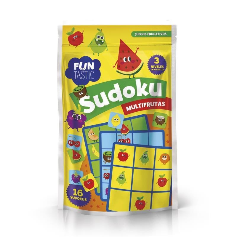 JUEGO EDUCATIVO EN BOLSA SUDOKU MULTIFRUTAS