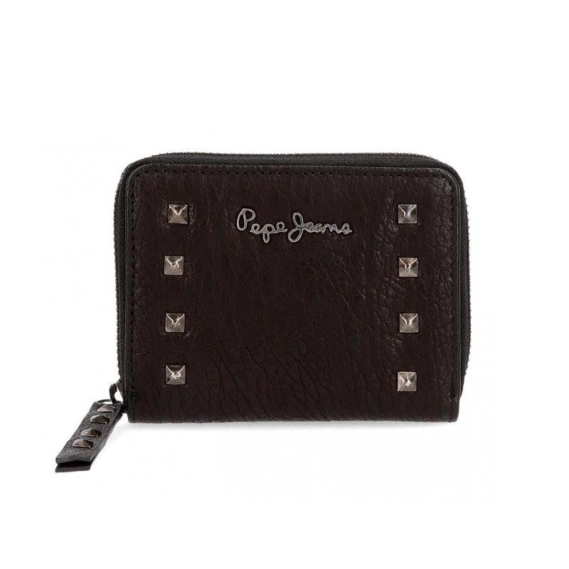 MONEDERO BILLETERO 12CM PEPE JEANS ALESSIA NEGRO