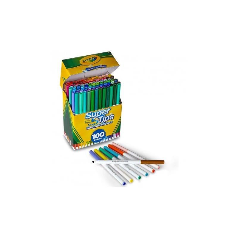 ROTULADOR CRAYOLA SUPER TIPS CAJA 100