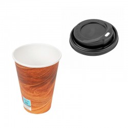 VASO TERMICO 240ML CON TAPA PAQ 100 