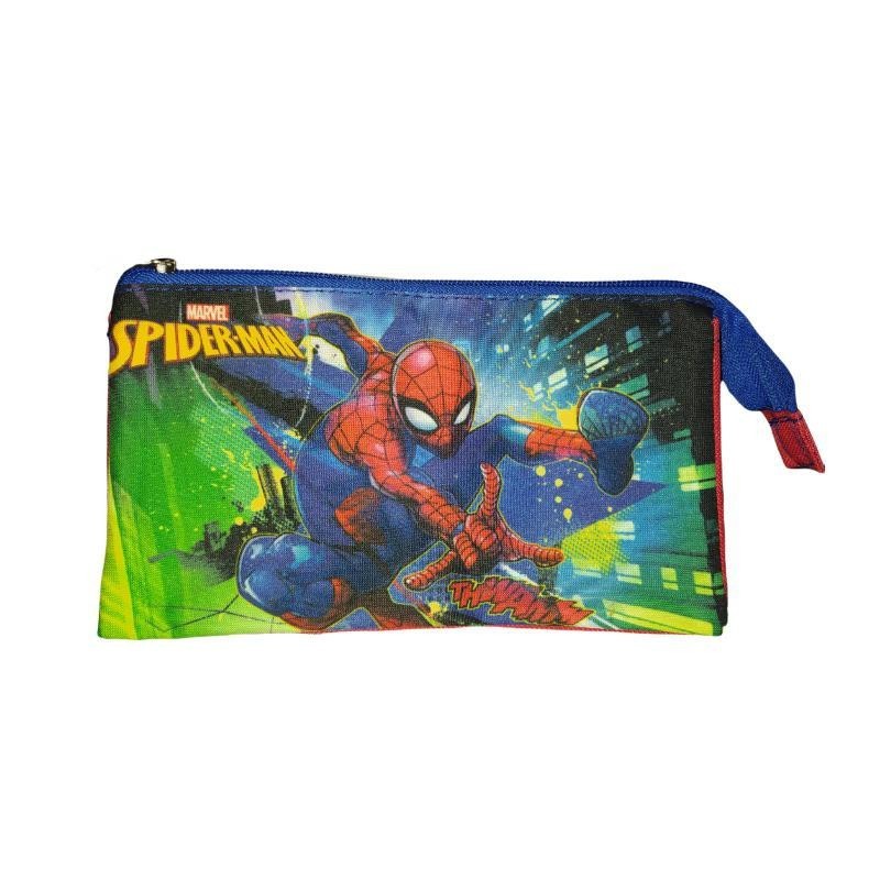 ESTUCHE PORTATODO TRIPLE SPIDERMAN STREET VIEW