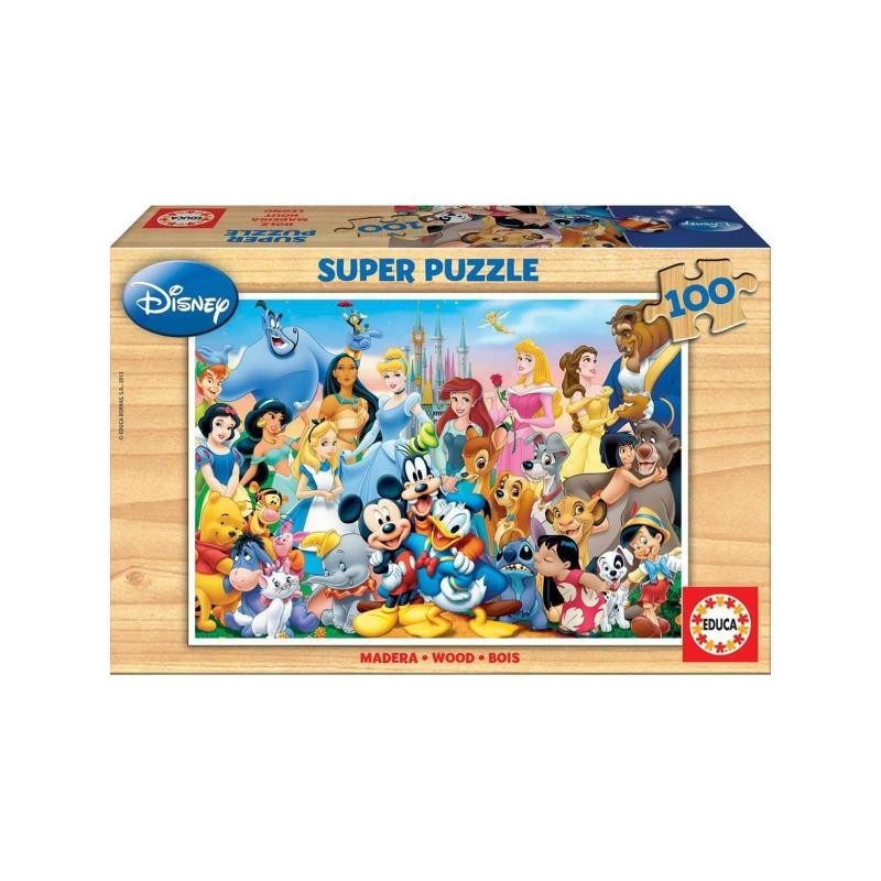 PUZZLE EDUCA MADERA 100 PZAS MUNDO DISNEY