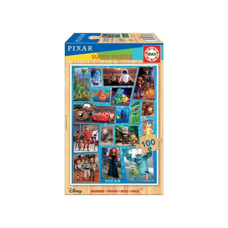 PUZZLE EDUCA MADERA 100 PZAS PIXAR