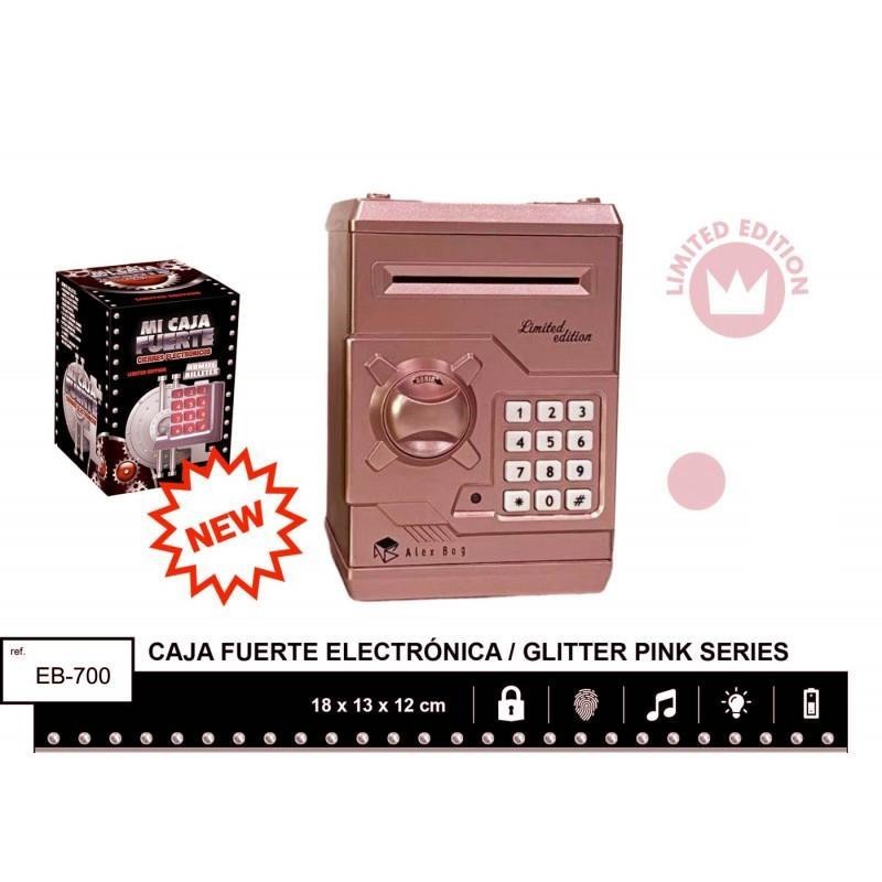 HUCHA CAJA FUERTE EB-700 COLOR ROSA