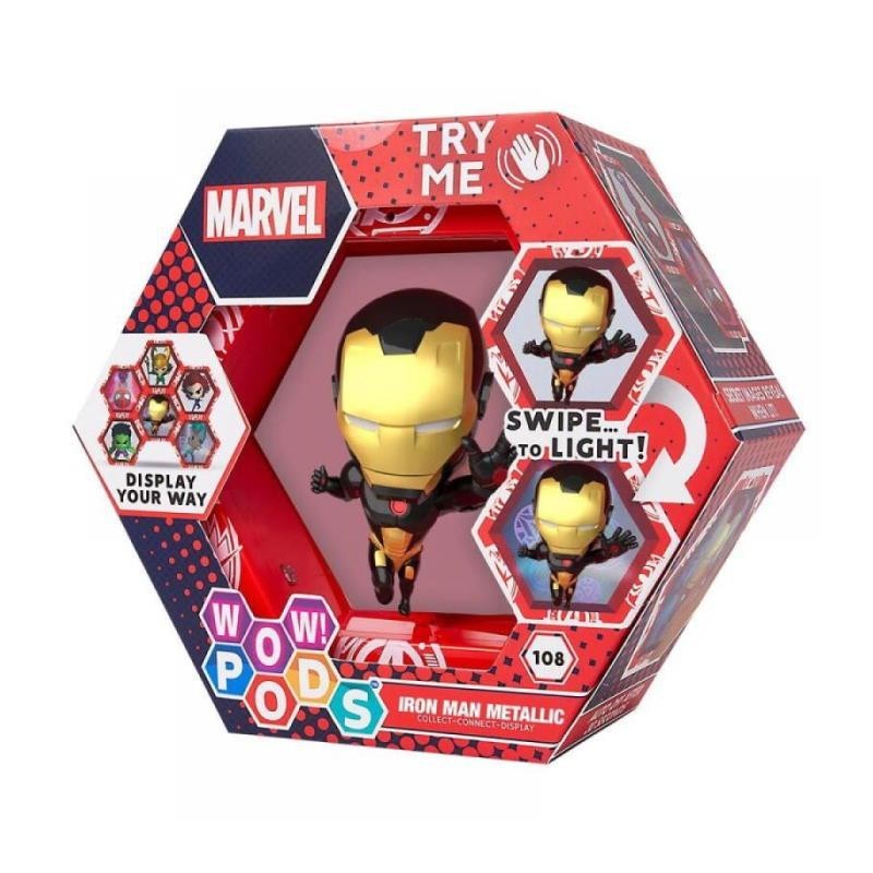 FIGURA WOW PODS IRON MAN LED UV