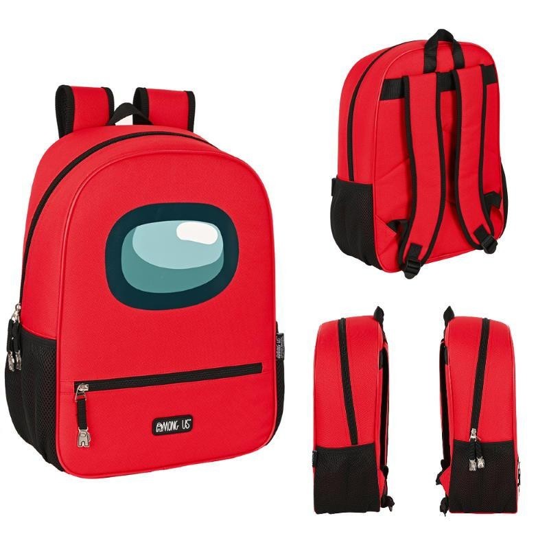 MOCHILA 40CM AMONG US RED