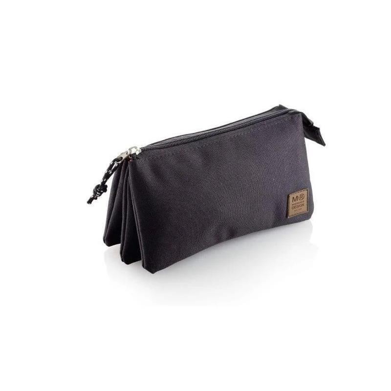 ESTUCHE PORTATODO TRIPLE URBAN NEGRO