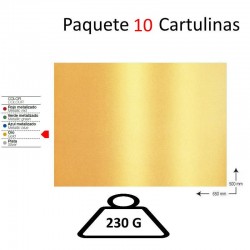 CARTULINA A2 PAQUETE 10...