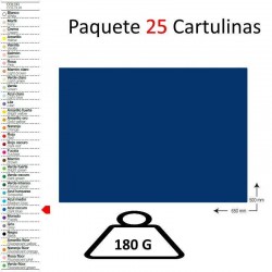 CARTULINA A2 PAQUETE 25 UNIDADES AZUL OSCURO