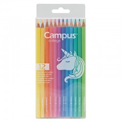 LAPIZ COLOR CAMPUS 12 COLORES PASTELES