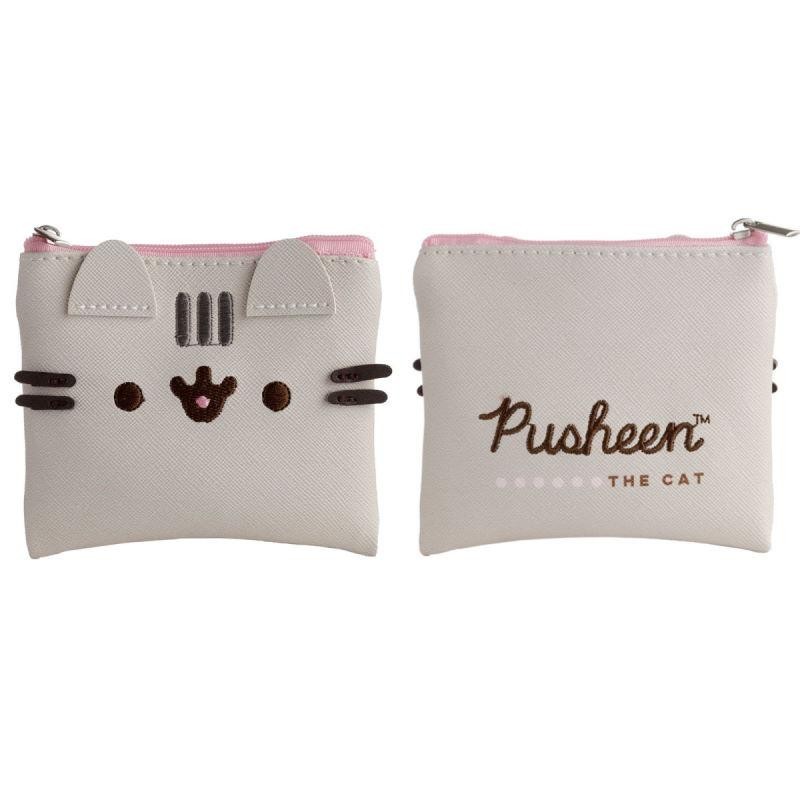 MONEDERO 10cm GATO PUSHEEN CON CREMALLERA