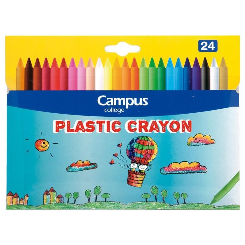 Ceras Plascolor 24 Unidades, Crayones para Niños
