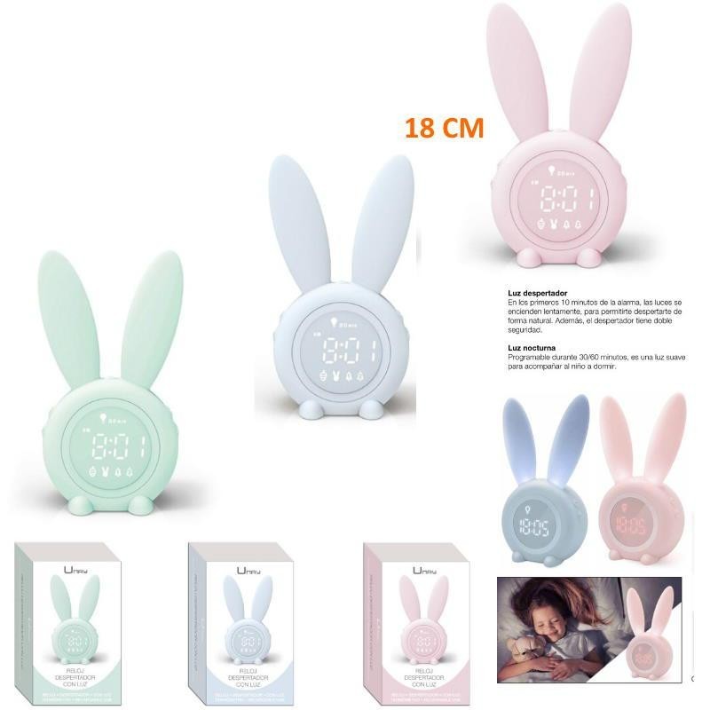 RELOJ DESPERTADOR RABBIT 18CM