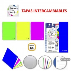 BLOC  5MM A4 120 HOJAS TAPAS INTERCAMBIALBES