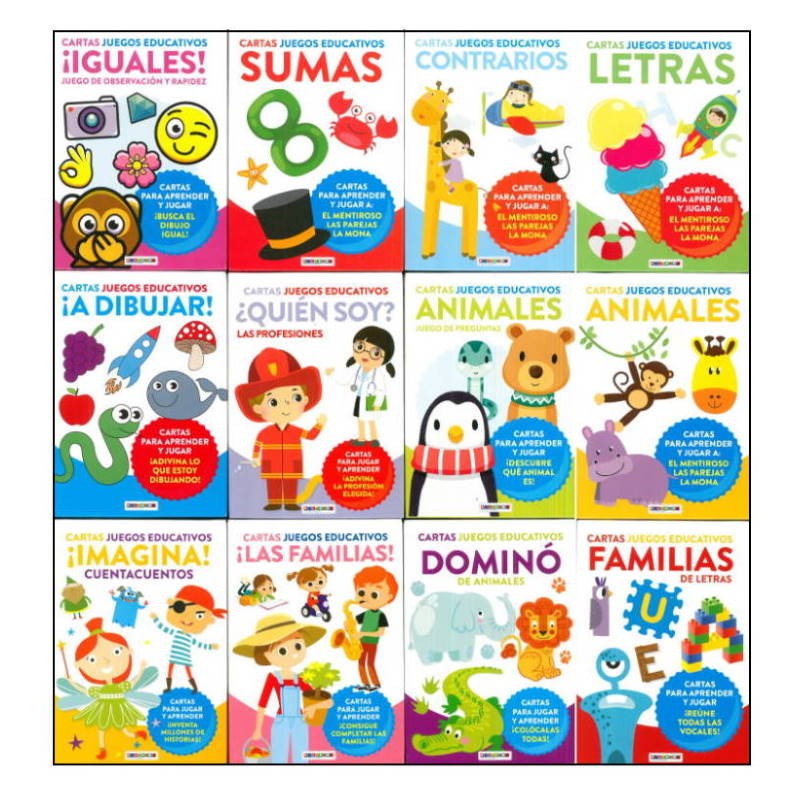 JUEGO BARAJA CARTAS EDUCATIVO 