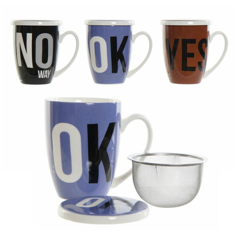 TAZA CERAMICA INFUSION OK, YES, NO WAY