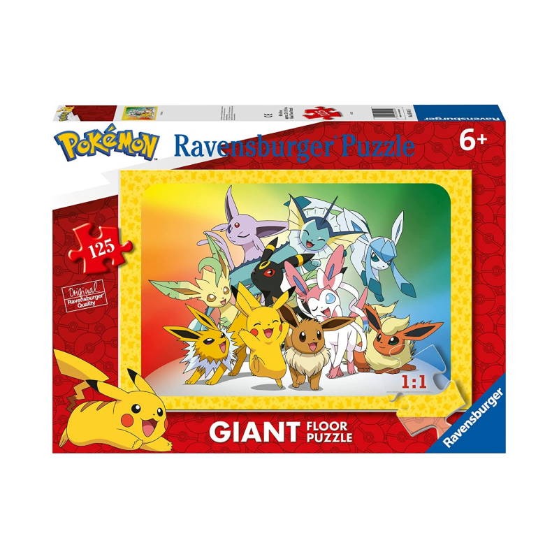 PUZZLE RAVENSBURGER GIGANTE 125 PZ POKEMON