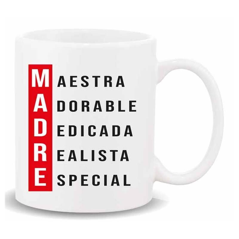 TAZA CERAMICA MADRE MAESTRA ADORABLE ...