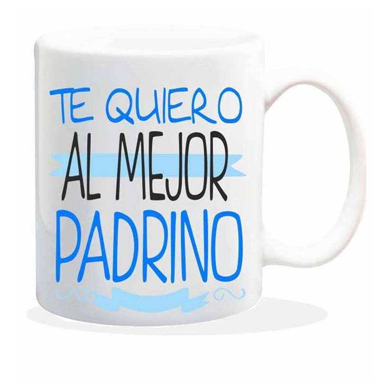 TAZA CERAMICA TE QUIERO AL MEJOR PADRINO