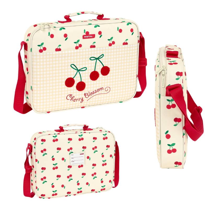 CARTERA EXTRAESCOLAR 38CM CHERRY