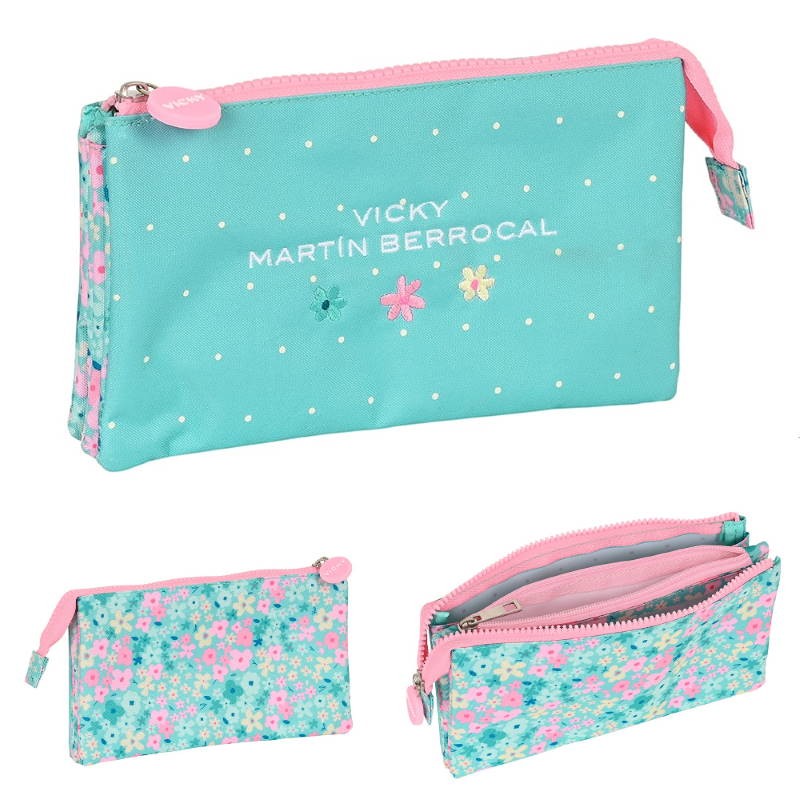 ESTUCHE PORTATODO TRIPLE VMB MINT PARADISE