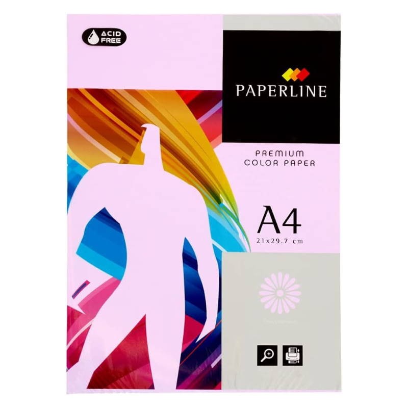 PAPEL A4  80GR COLOR PAQUETE 500 LILA CLARO