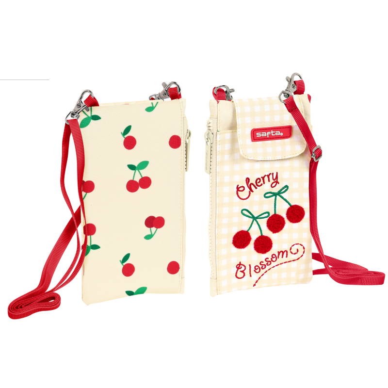 MONEDERO PORTAMOVIL SAFTA CHERRY