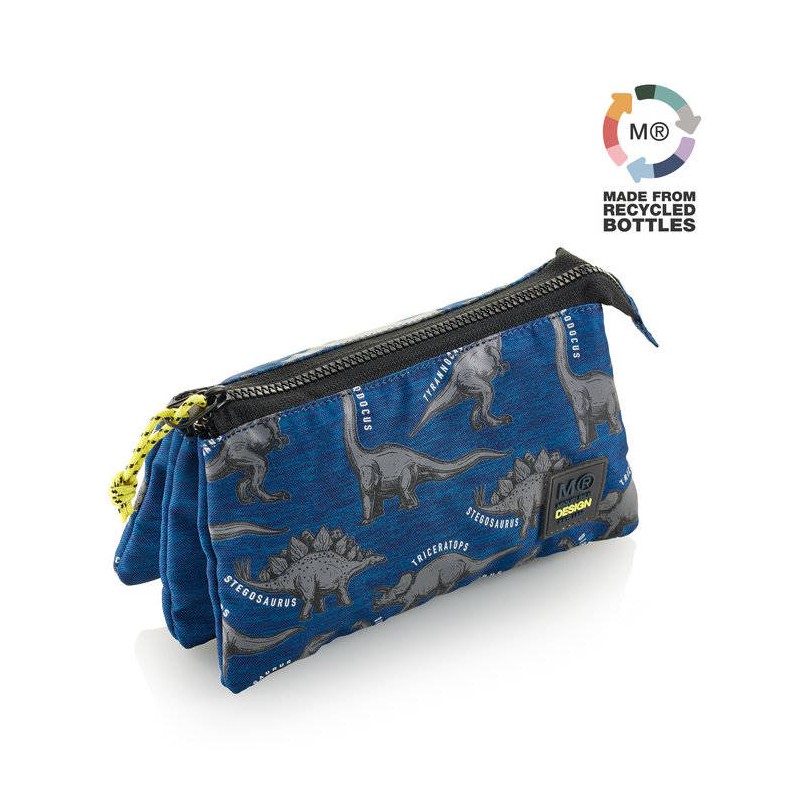 ESTUCHE PORTATODO TRIPLE MIQUELRIUS WILD DINO