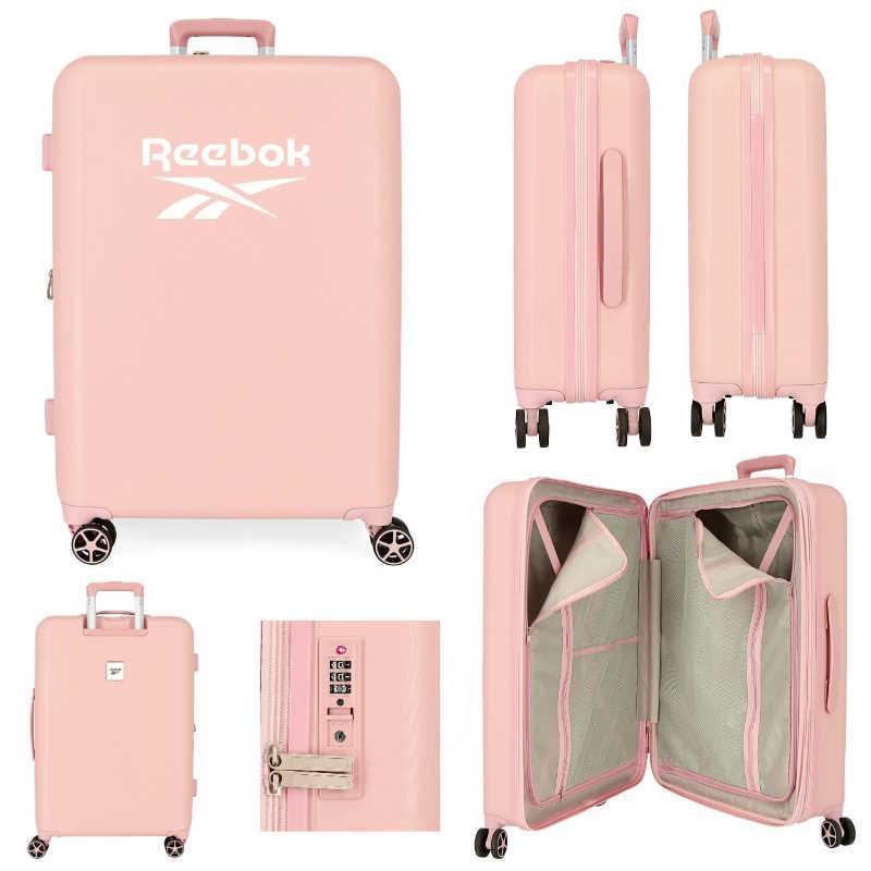 MALETA REEBOK 55CM ROXBURY ROSA RIGIDA