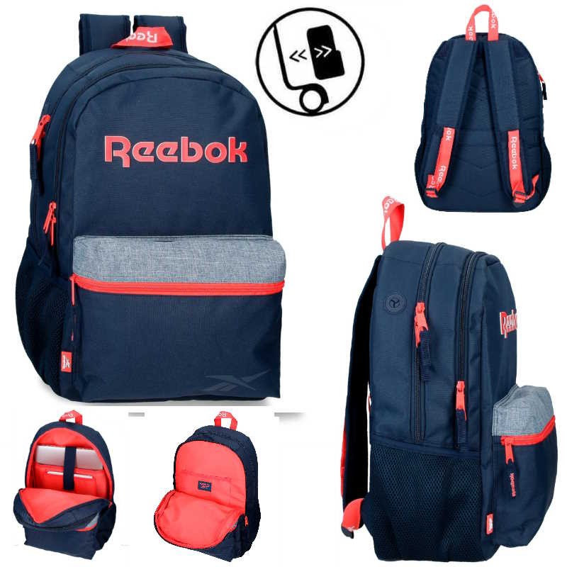 MOCHILA 44CM REEBOK DOBLE LUCIA