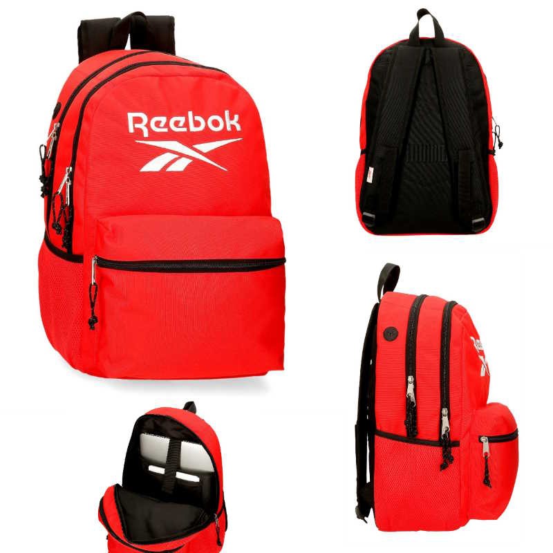 MOCHILA 44CM REEBOK BOSTON ROJO DOBLE