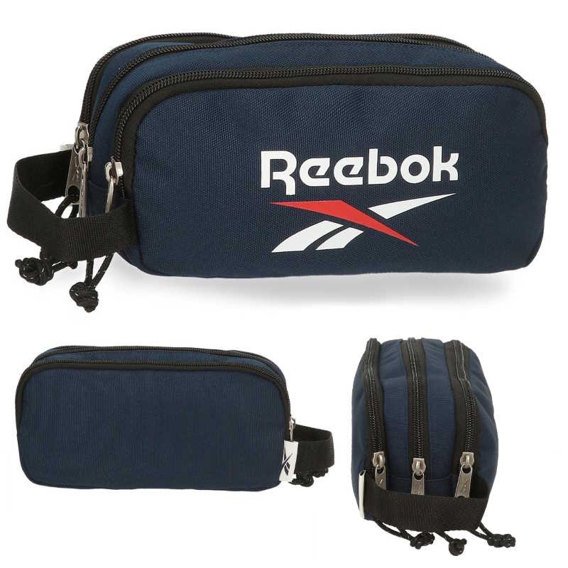 ESTUCHE PORTATODO TRIPLE REEBOK BOSTON MARINO