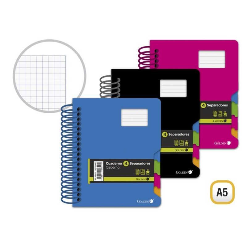 BLOC  5MM A5 160 HOJAS TAPA FORRADA + SEPARADORES